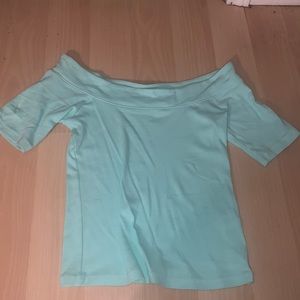 Blue/ aqua shirt